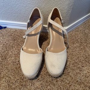 A New Day Target Tan Wedges Heels Sandles Size 10
